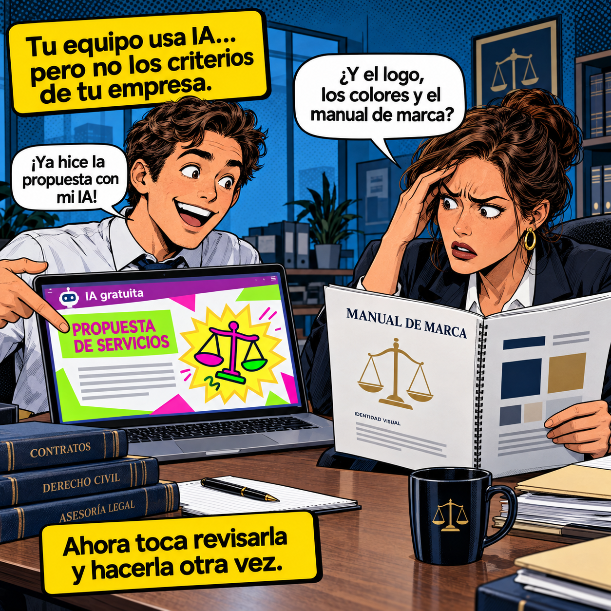Un equipo usa su propia IA sin los criterios de la empresa y hay que corregir el resultado